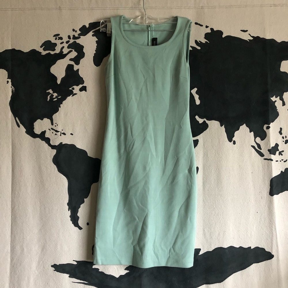 St John Wool Blend Sheath Dress